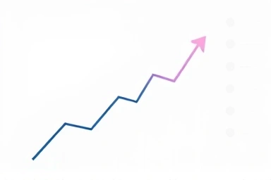 Symbolic financial growth and opportunity with tech and healthcare hints.