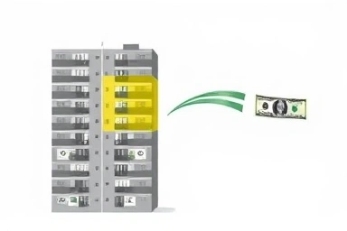 Divided apartment equity flowing into financial stream