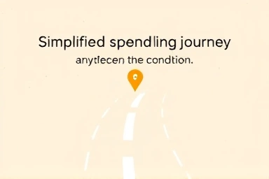 Simplified spending path leading to rewards, symbolizing ease.
