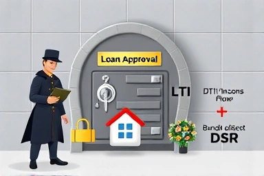 Gatekeeper symbolizing loan approval based on financial metrics.