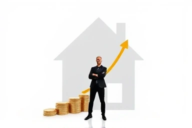 Financial relief and homeownership symbol