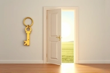 Financial relief and growth symbolizing mortgage refinancing benefits