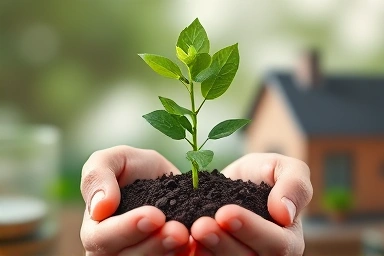 Symbol of financial stability and home.