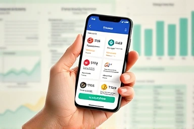 Mobile banking app with loan options, symbolizing financial planning