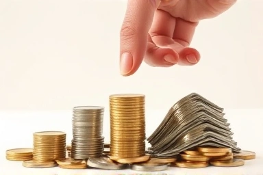 Hand managing coins, illustrating financial decision-making and loss minimization.