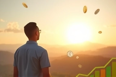 Hopeful financial future, relief from debt, financial opportunity.