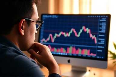 Stock market analysis, strategic investment recovery, financial growth symbol
