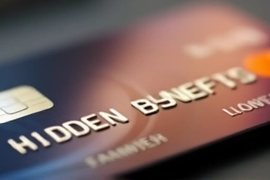 Credit card with glowing aura, symbolizing financial benefits.