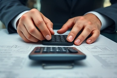 Close-up of legal documents and financial strategy
