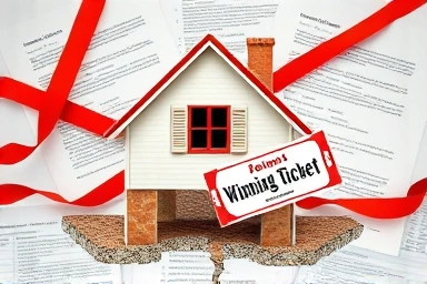 Symbolic image of house failure due to application errors