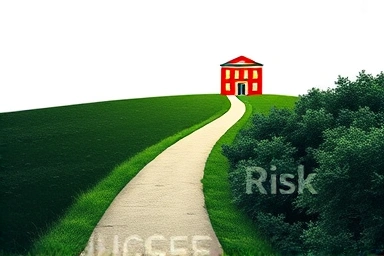 Diverging paths representing successful vs. risky property investment.