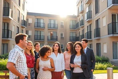 Informed residents collaborating for building management success.