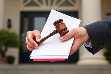 Legal documents and gavel symbolizing fair decision-making.