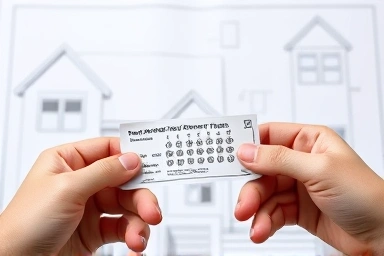 Couple holding one lottery ticket, real estate strategy