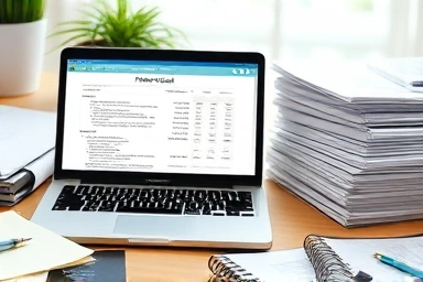 Organized desk with financial documents for housing fund plan.