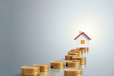 Symbolic path to homeownership, representing accumulated time and effort.