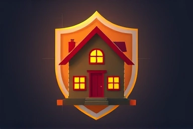 House with protective shield, housing security