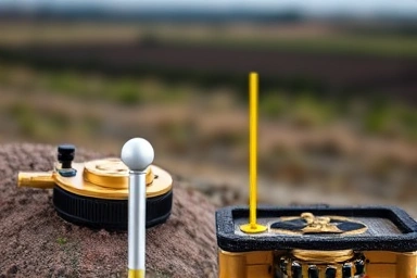 Surveying equipment, boundary marker, accurate land measurement