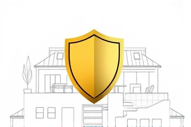 Symbol of financial security and protection for villa investments.