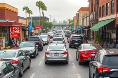 Commercial property parking struggle, businesses losing customers due to no parking.