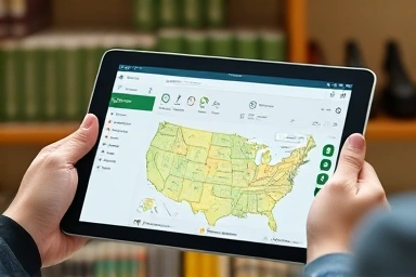 Onbid system tablet interface for land acquisition, modern real estate.