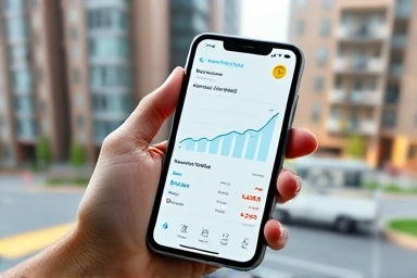 Real estate investment app showing stable income and low vacancy.