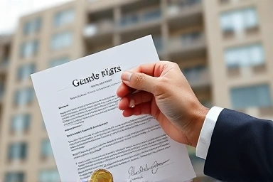 Legal documents guaranteeing real estate deposit security.