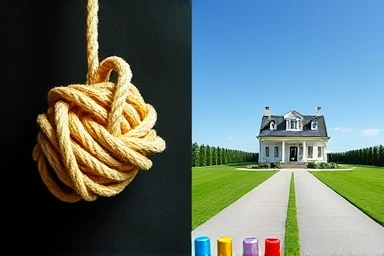 Tangled knot vs. aligned paths for real estate coordination