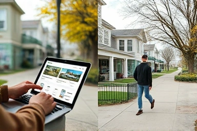 Online data vs. real-world observation in property inspection