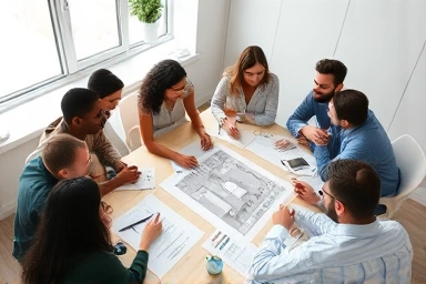 Real estate study group discussing investment strategies.