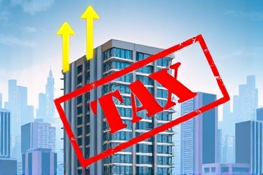 Building renovation with tax removal concept