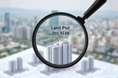 Seoul real estate investment, magnifying glass on blueprints, urban metrics