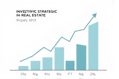Abstract financial growth and investment strategy visualization.