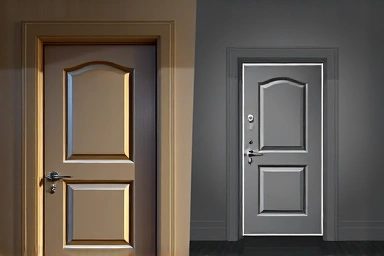Secured vs. risky rental doors symbolizing contract safety