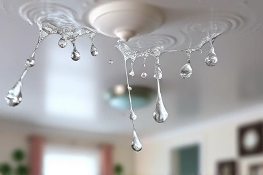 Symbolic representation of potential water leaks in a home.