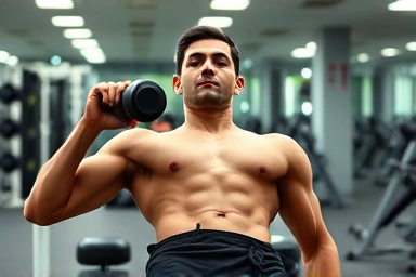 Incline dumbbell bench press for upper chest development