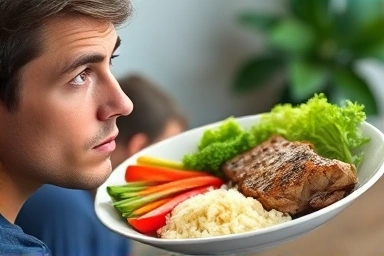 Healthy recovery meal after indulgence, symbolizing health and balance.