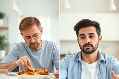 Energetic person with stable blood sugar vs. tired person with unstable.