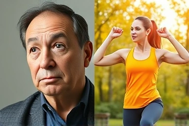 Healthy lifestyle transformation from scale obsession to fitness.