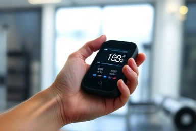 Using smart body composition analyzer for health tracking.