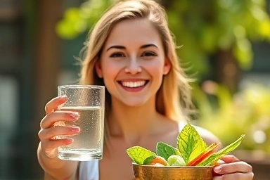 Energetic person enjoying a healthy lifestyle