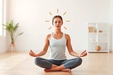 Person radiating energy and focus, symbolizing keto diet benefits.