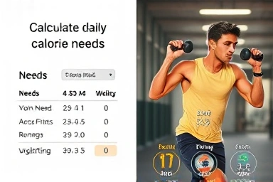 Calorie calculation and energy expenditure visualization.