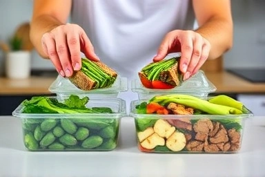 Healthy meal prep containers for organized and convenient eating.