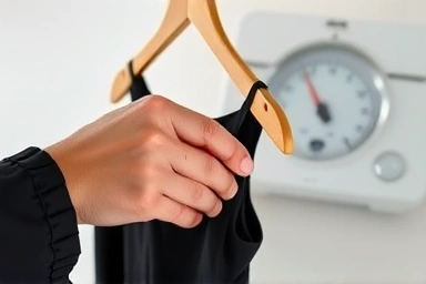 Symbolic image of desired dress, showcasing tangible goal achievement.