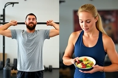 Safe CrossFit training and healthy eating for diet success.