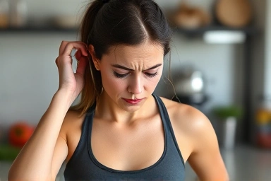 Woman struggling with diet and anemia symptoms