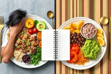 Transforming eating habits and emotional well-being with a diet journal.