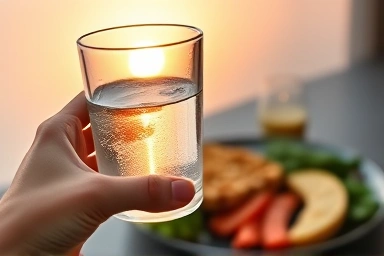 Balanced diet and hydration as solutions for diet-related dizziness.