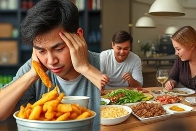 Healthy vs unhealthy food choices for diet